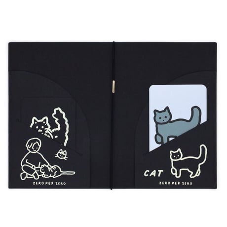 CAT black | Passport cover 2