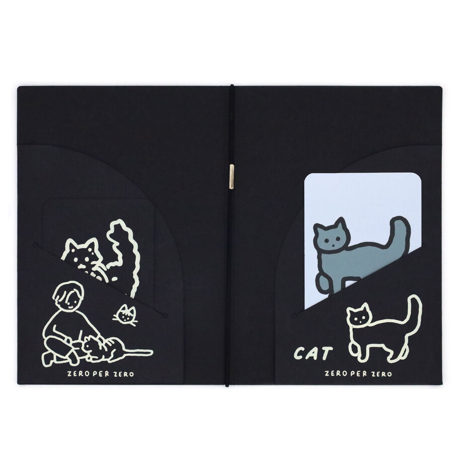 CAT black | Passport cover 2 | ZERO PER ZERO_JP