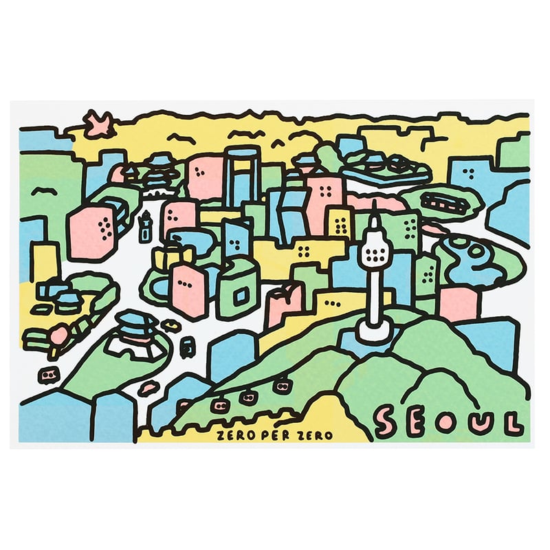 SEOUL hand 14 (CITY VIEW 3) | Postcard | ZERO P