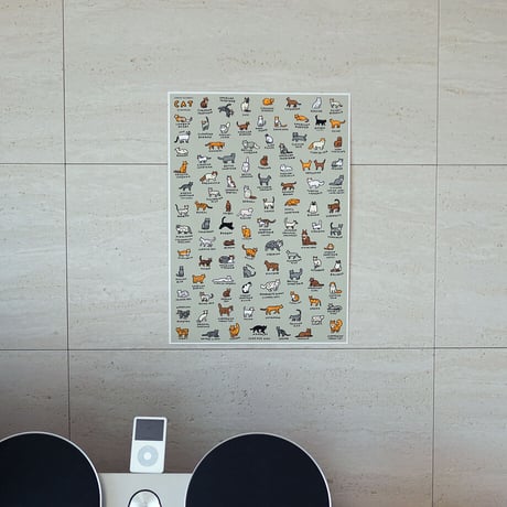 GRAPHIC DICTIONARY - CAT | Silkscreen poster（受注生産商品）