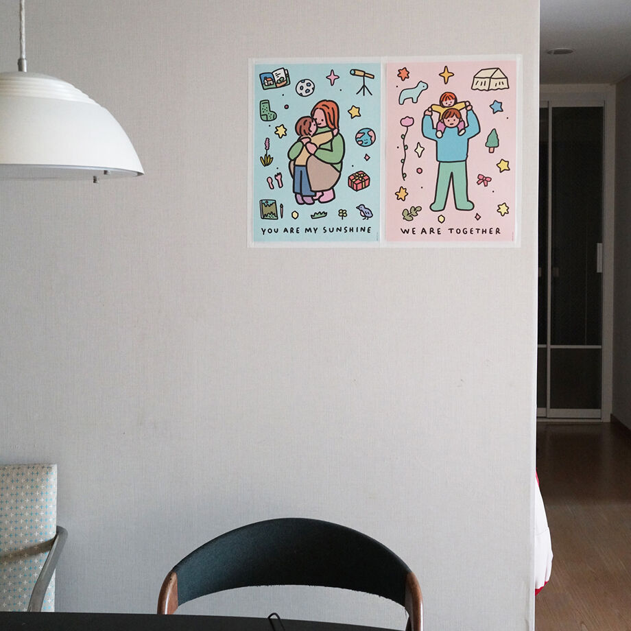 HUG LIGHT BLUE (SUNSHINE) | A3 poster（受注生産商品） |