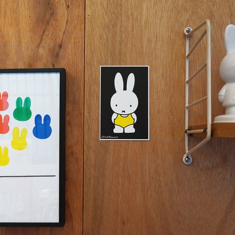 MIFFY IN RED DRESS | Miffy Silkscreen postcard