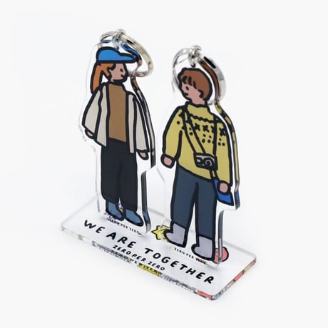 COUPLE SET | Stand Up Keyring Set