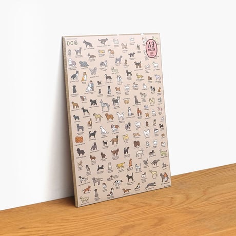 DOG BREEDS (A3) | Graphic Dictionary Poster