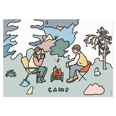 CAMPING COUPLE | A3 poster