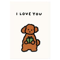 DOG 5 (I LOVE YOU) | Pressed card
