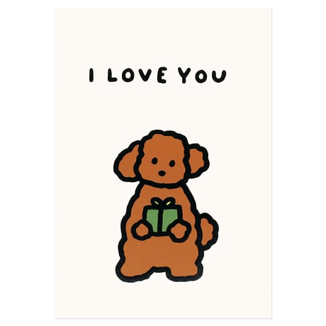 DOG 5 (I LOVE YOU) | Pressed card