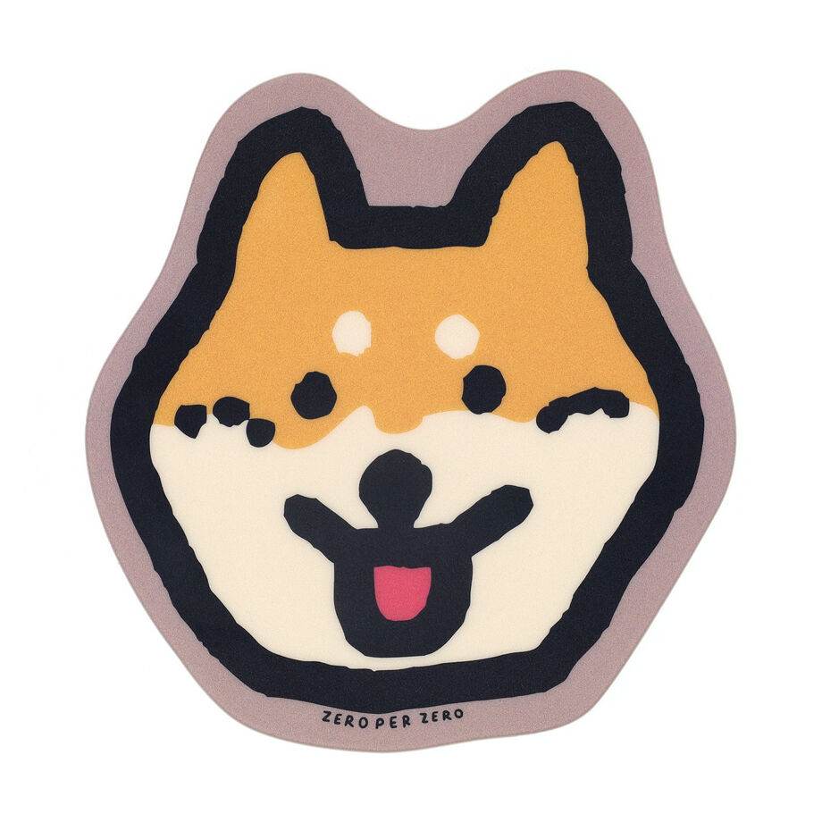 SHIbaページ SHIBA DOG FACE | Mouse pad (DIE-CUT) | ZERO PER