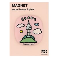 SEOUL TOWER 4 pink | Magnet