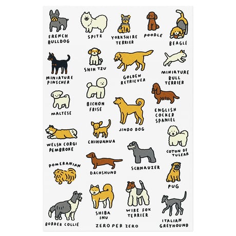 CATEGORY SILKSCREEN POSTCARD | ZERO PER ZERO_JP