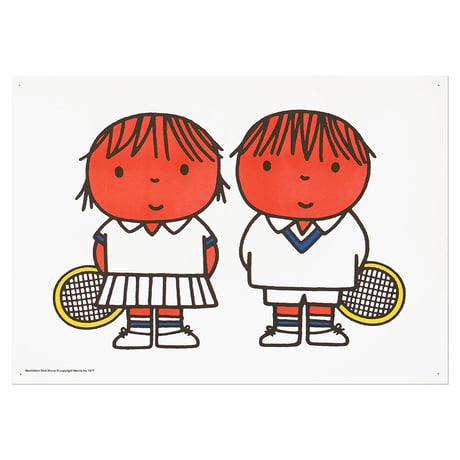 TENNIS | Miffy A3 RISO poster