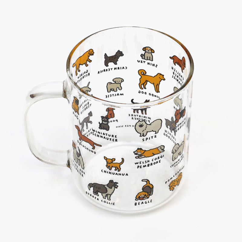 DOG DICTIONARY L | Glass cup | ZERO PER ZERO_JP