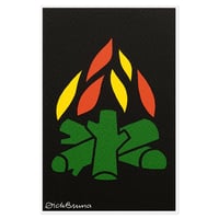 FLAME | Miffy Silkscreen postcard