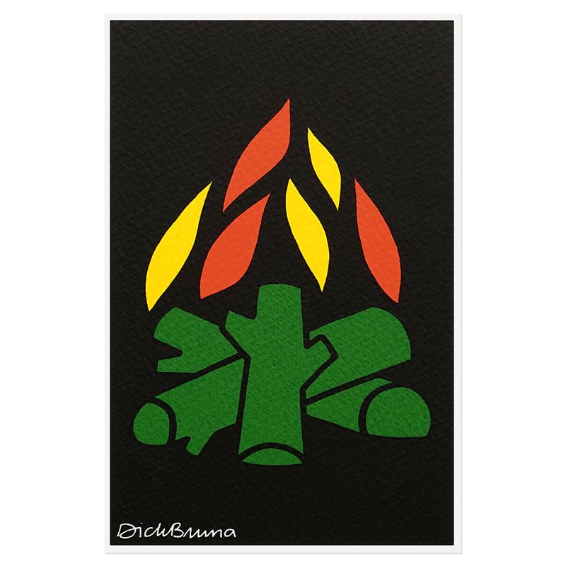 FLAME | Miffy Silkscreen Postcard | ZERO PER ZE