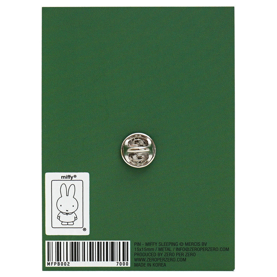 miffyページ MIFFY SLEEPING | Miffy Pin | ZERO PER ZERO_JP