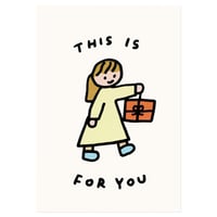 GIRL GIFT (FOR YOU) | Pressed card