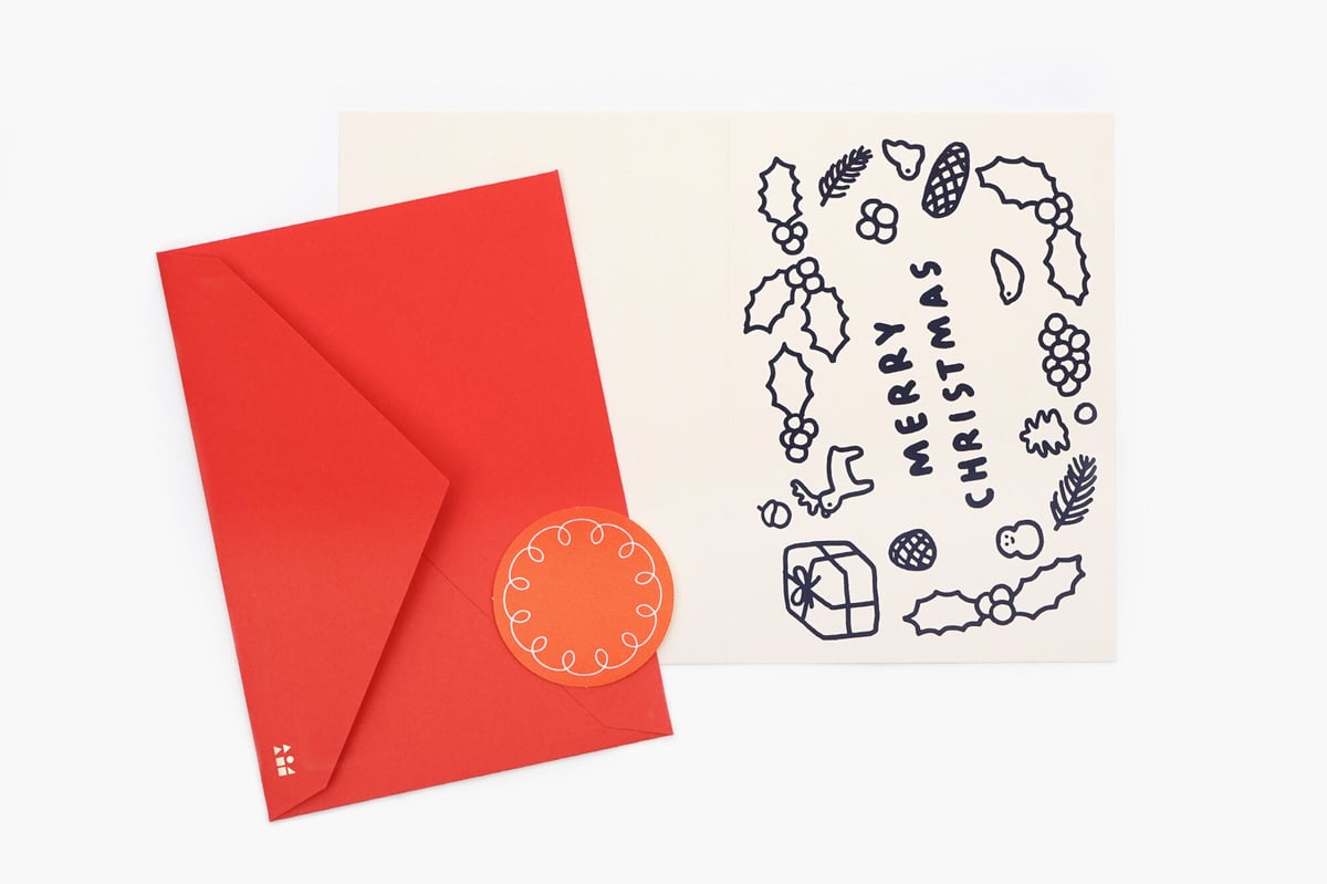FRAME 2 | Christmas pressed card | ZERO PER ZER
