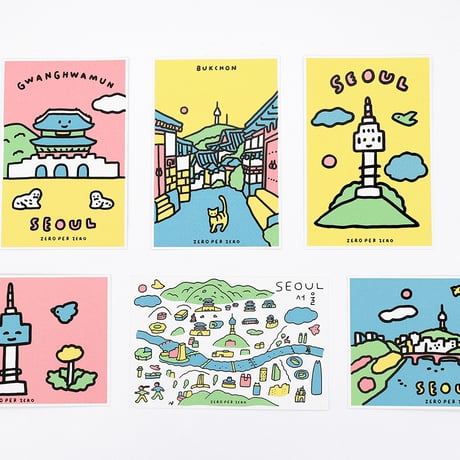 SEOUL BEST | Silkscreen postcard set