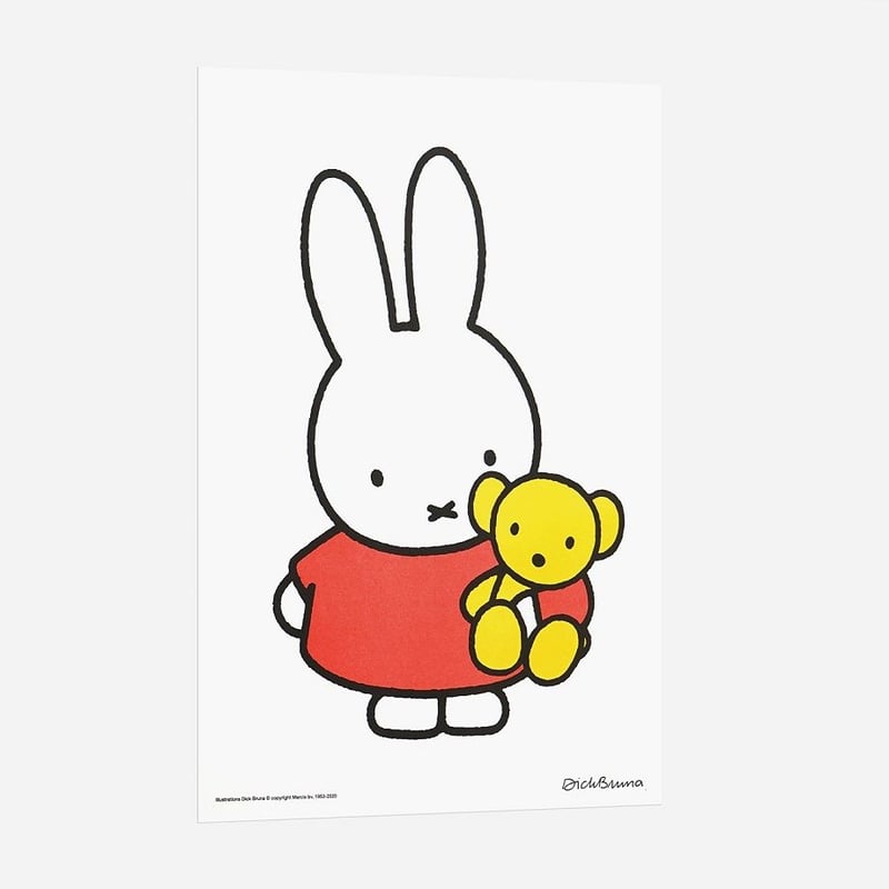 MIFFY & TEDDY BEAR | Miffy A3 RISO poster | ZER