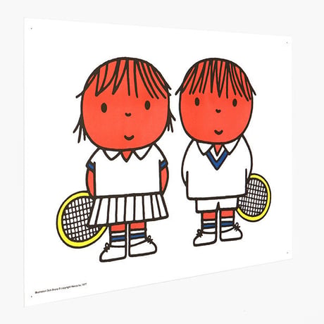 TENNIS | Miffy A3 RISO poster