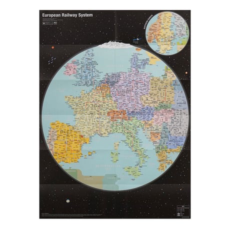 EUROPE (black) | City map