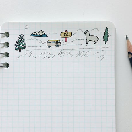 DIARY STICKER-OBJECT 3（JOURNEY） | Sticker