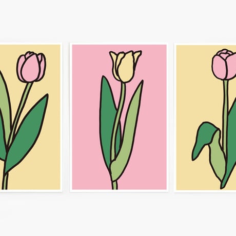 TULIP | Silkscreen postcard set