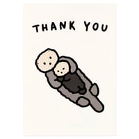SEA OTTER (THANK YOU) | Pressed card