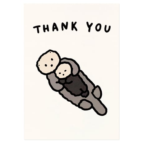 SEA OTTER (THANK YOU) | Pressed card
