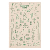 TRAVEL PATTERN beige | Passport note