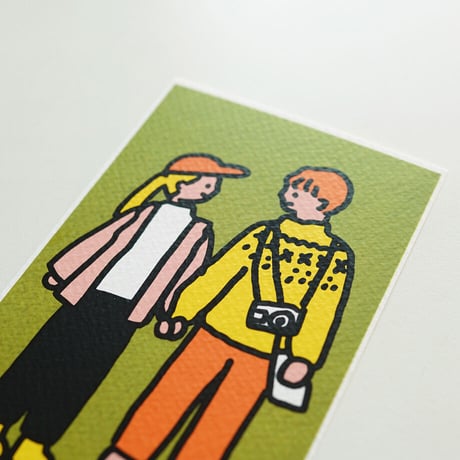 COUPLE | Silkscreen postcard set
