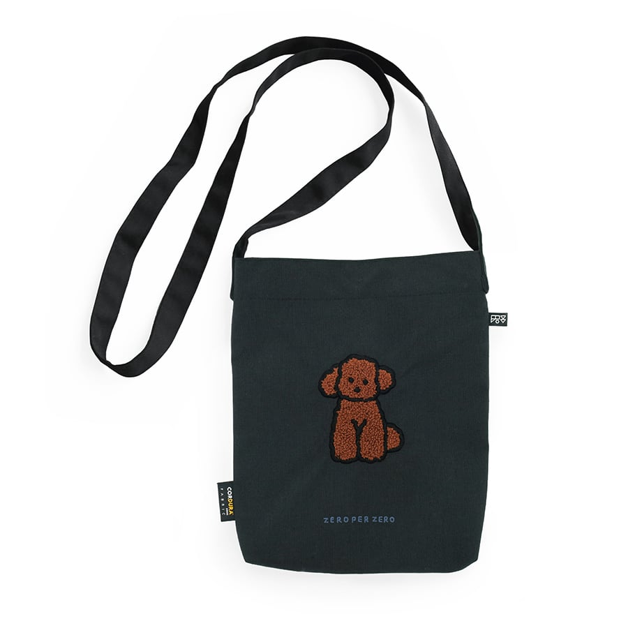 ZERO CRAFT Pちゃん ミドル　キャメル　小判カン付き BROWN POODLE | Walk Walk Crossbag | ZERO PER ZE