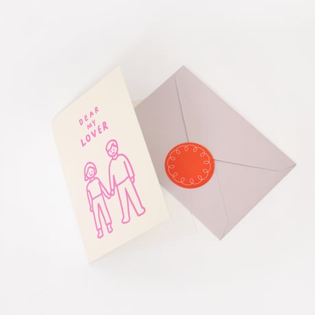 DEAR MY LOVER | Pressed card