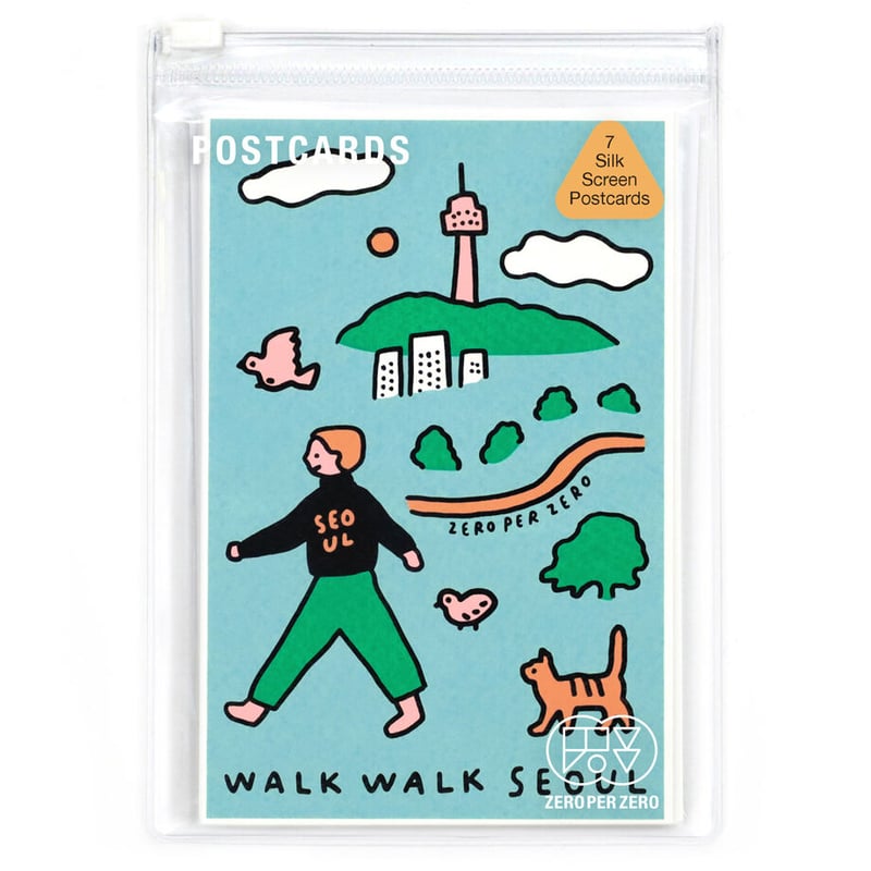 SEOUL | Silkscreen postcard set | ZERO PER ZERO_JP