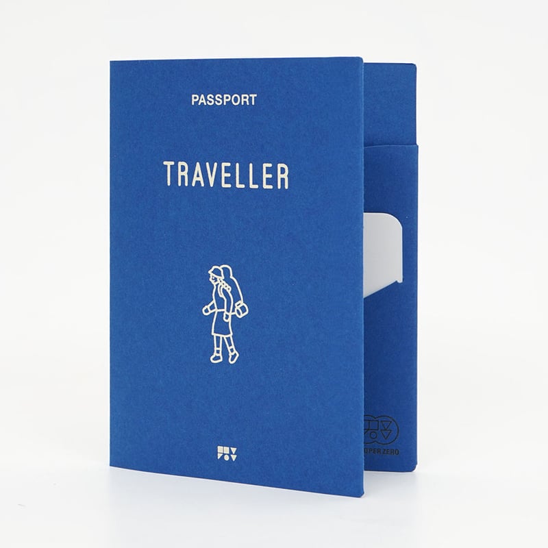 TRAVELLER blue | Passport cover | ZERO PER ZERO_JP