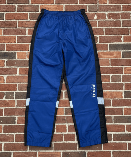 【USED】1990s POLO SPORTS ナイロンパンツ BLUE XXLサイズ