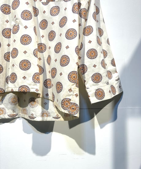 【USED】 60s FRUIT OF THE LOOM  パジャマシャツ  総柄  コットン素材