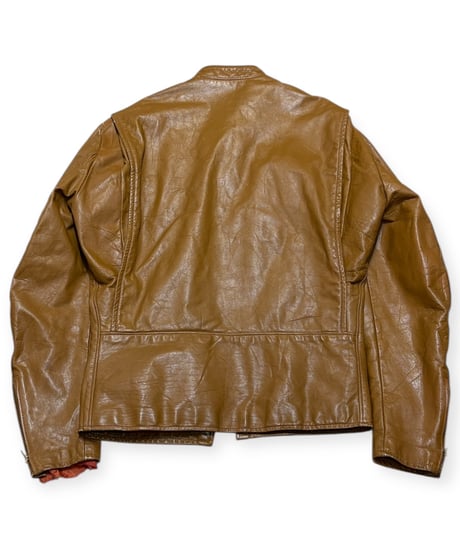 【USED】1970s HARLEY-DAVIDSON AMF シングルライダースジャケット ハーレーダビッドソン 革ジャン ブラウン