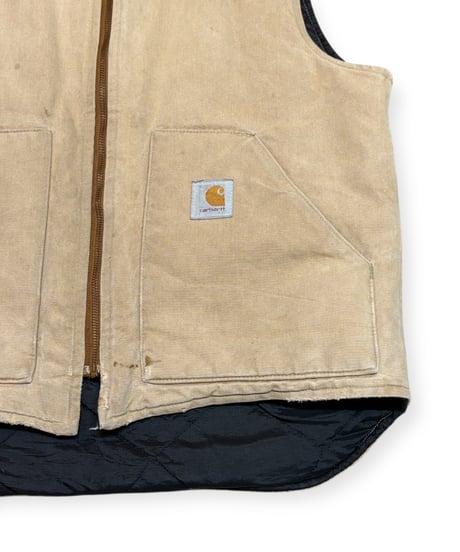 【USED】1990s Carhartt DUCK VEST ブラウン Lサイズ アメリカ製