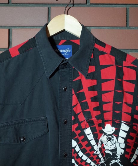90年代頃のWrangler！ウエスタンシャツ！とにかくデザインが最高！Mサイズ