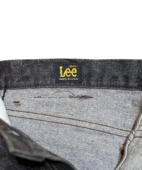 【USED】1980s Lee ブラックデニムパンツ W30L31 アメリカ製 ミントコンディション