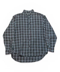 【USED】 1990s GAP ネルシャツ ボタンダウン GRAY Mサイズ インド製