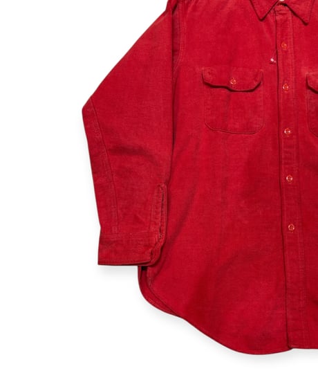【USED】50s〜  Kamp-it Duxbak  シャモアクロスシャツ RED  マチ付き