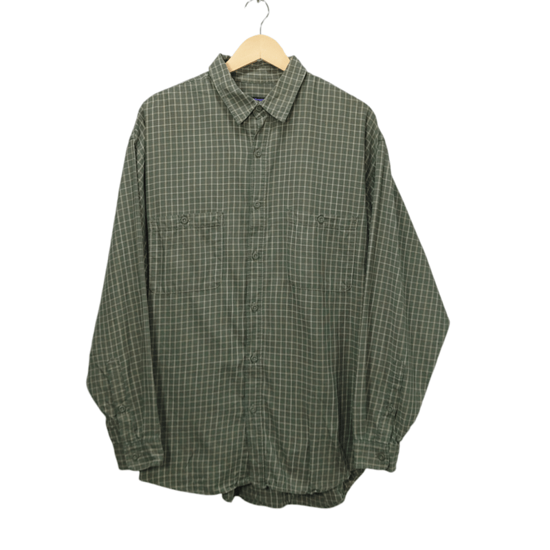 USED 2000s patagonia パタゴニア フランネルシャツ ポルトガル製 L 