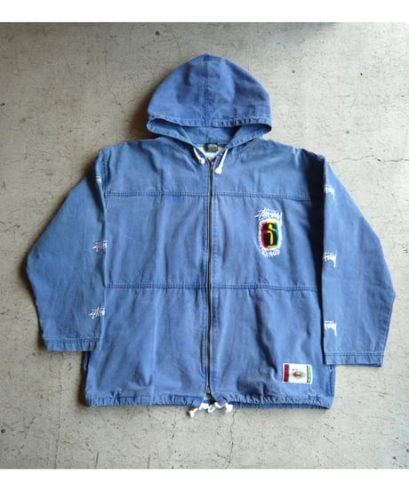 1990s STUSSY BOOTLEG ジップアップパーカー