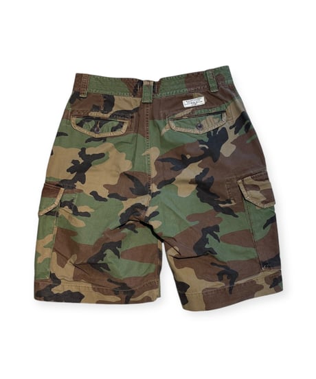 【USED】2000s Polo Ralph Lauren カーゴショートパンツ WOODLAND CAMO W32インチ