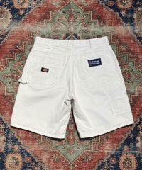 【USED】Dickies SW ペインターショーツ WHITE W32