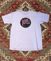 【USED】1990s KCH 92.7 CHICO’S HITS SS T-SHIRTS パープル XLサイズ USA製