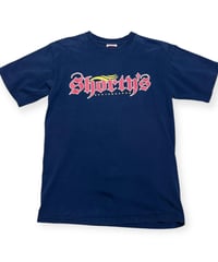 【USED】1990s SHORTY’S ショーティーズ 半袖Tシャツ NAVY Mサイズ メキシコ製
