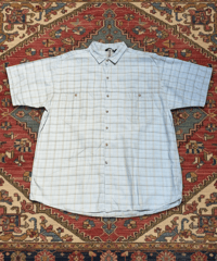 【USED】1980s Patagonia SS SHIRT ライトブルー XLサイズ 香港製